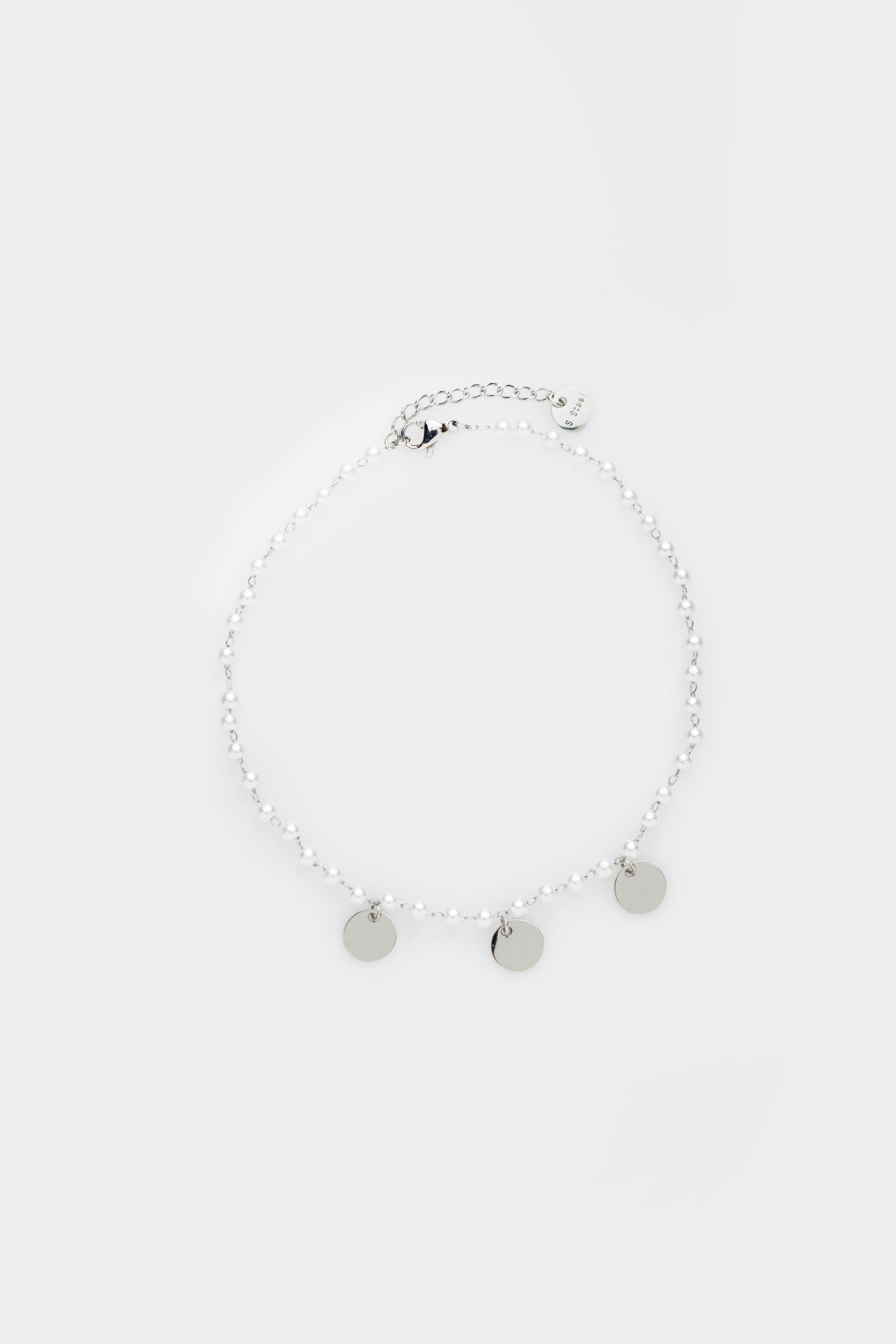 Pearls & Discs Anklet